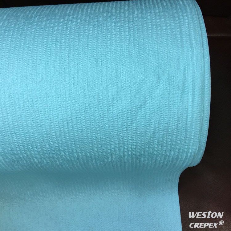 Creped Pulp Polyester Spunlace