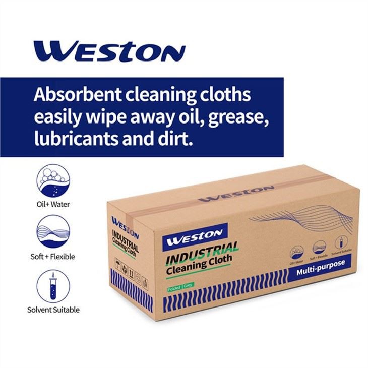 Grey Color Industrial Cleaning Cloth